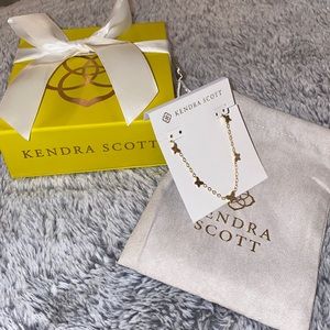 Brand New Kendra Scott Gold Lillia Butterfly Strand Necklace